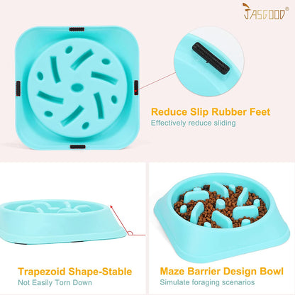 Eco-Friendly Slow Eating Dog Bowl – Non-Toxic Design to Prevent Choking & Stop Bloat