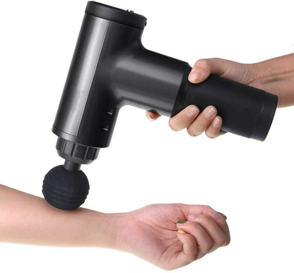 Deep Tissue Percussion Massage Gun with 4 Heads - Muscle Relaxation & Vibrating Therapy