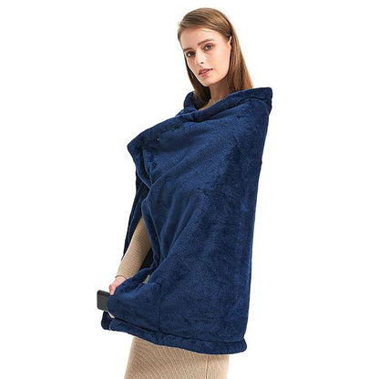 Electric Heated Plush Throw Blanket